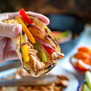 Fajitas De Pollo A La Parrilla