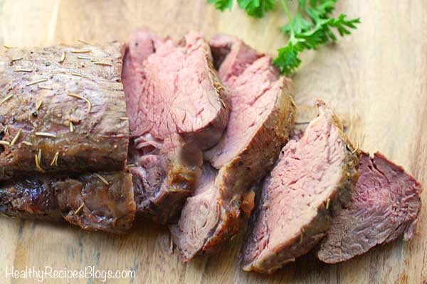 Solomillo de ternera asado