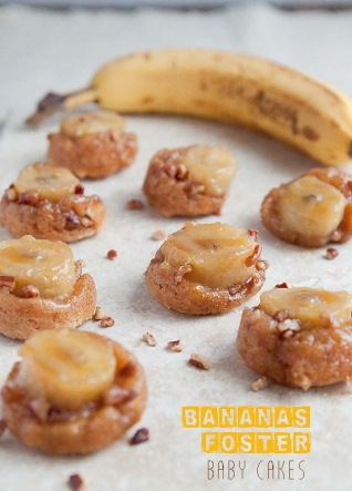 Tortas de Banano Foster Baby