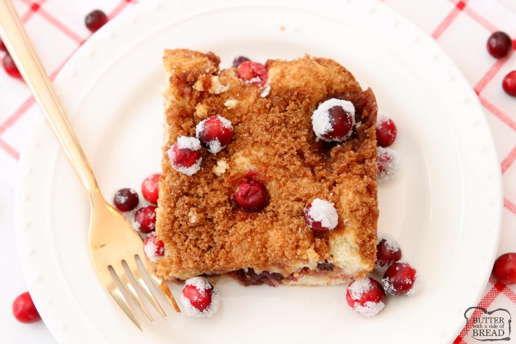 TORTA DE CAFÉ DE CANELA Y ARÁNDANOS