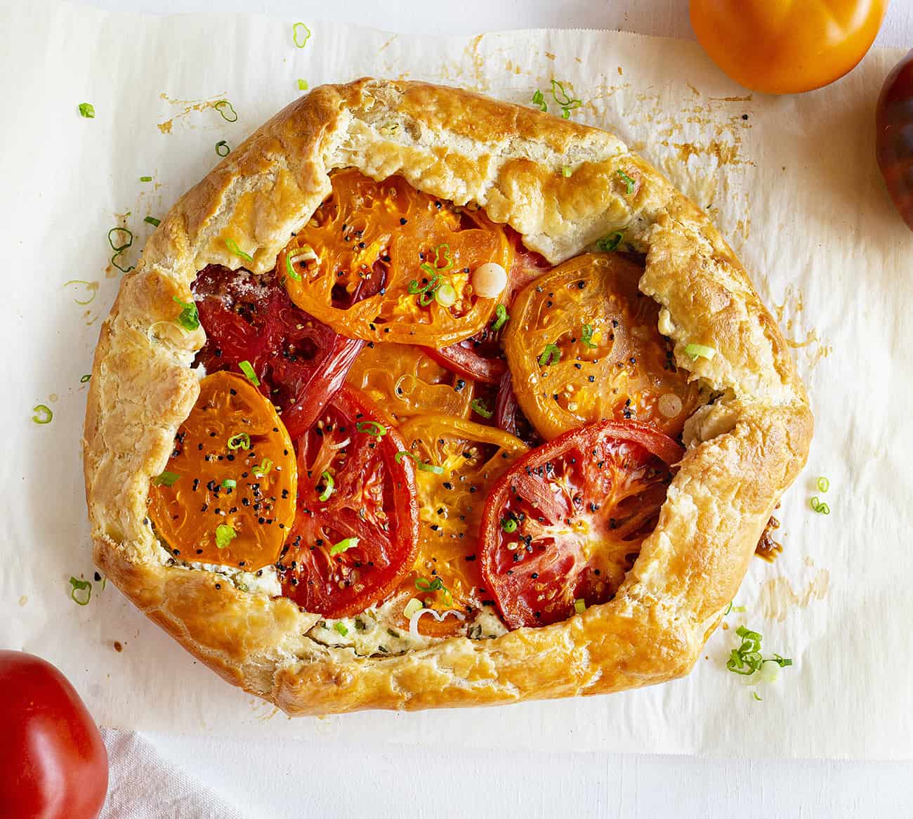Vista a&eacute;rea de Galette de tomate