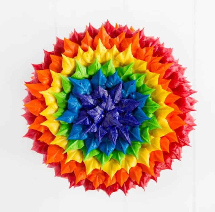 Torta De Punta De Hoja De Arco Iris