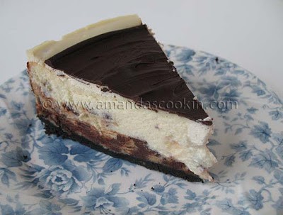 Gâteau au fromage à la ricotta avec des pépites de chocolat