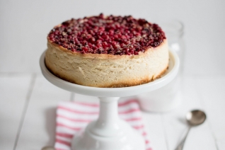 Tarta De Queso De Arándanos: Un Postre De Vacaciones Fácil