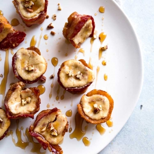 Pastel de queso y tocino de arc