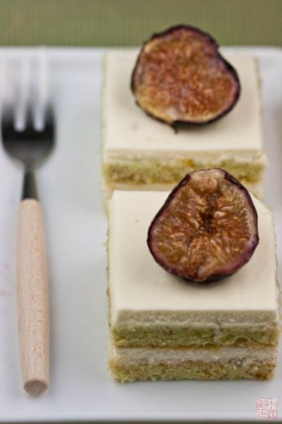 Pastel de Higo y Pistacho para Otoño