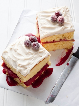 Cranberry Vanilla Dream Cake {torta mezcla crónicas}