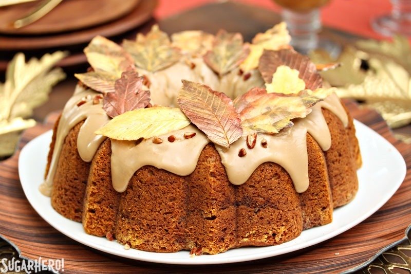 Bizcocho de calabaza y remolino de canela