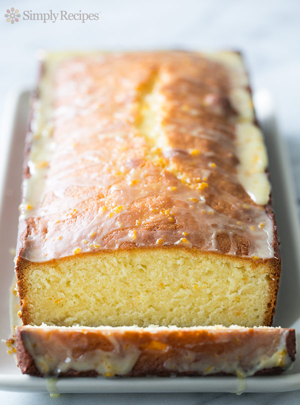 Almond Pound Cake with Orange Glaze