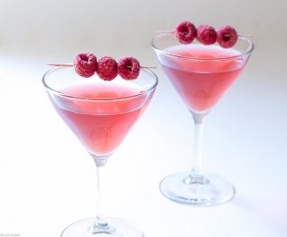 Gin Infusionado en casa Frambuesa Gimlet
