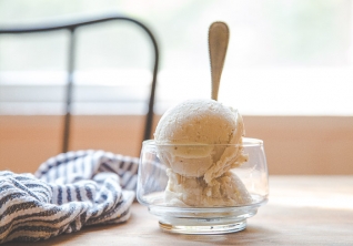 Helado de plátano sin culpa