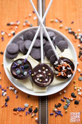¡Feliz octubre! Lollipops De Chocolate De Halloween