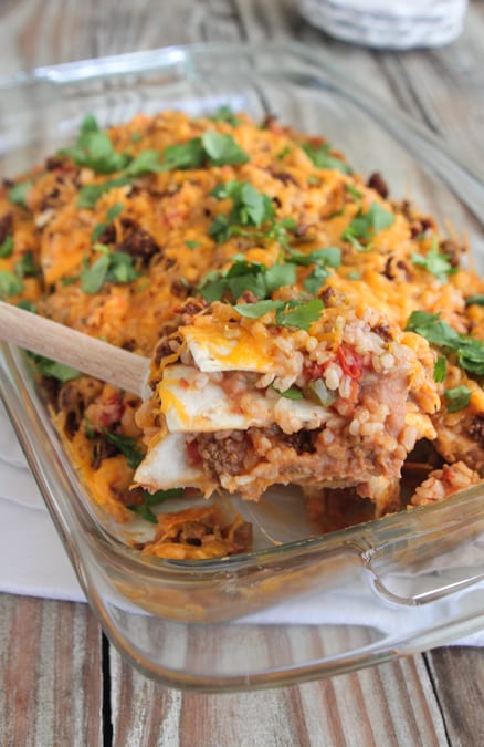 Lasagna estilo mexicano