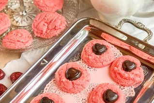 Las galletas de corazón de chocolate con fresa más fáciles