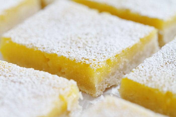 Receta de barra de lim&oacute;n