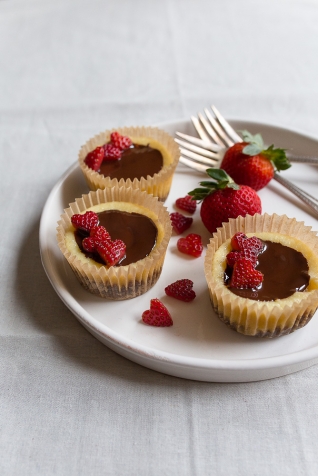 Los mini pasteles de queso