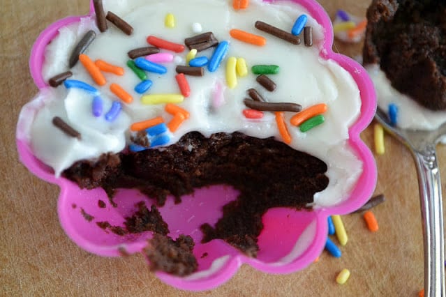 Pastel de chocolate para uno