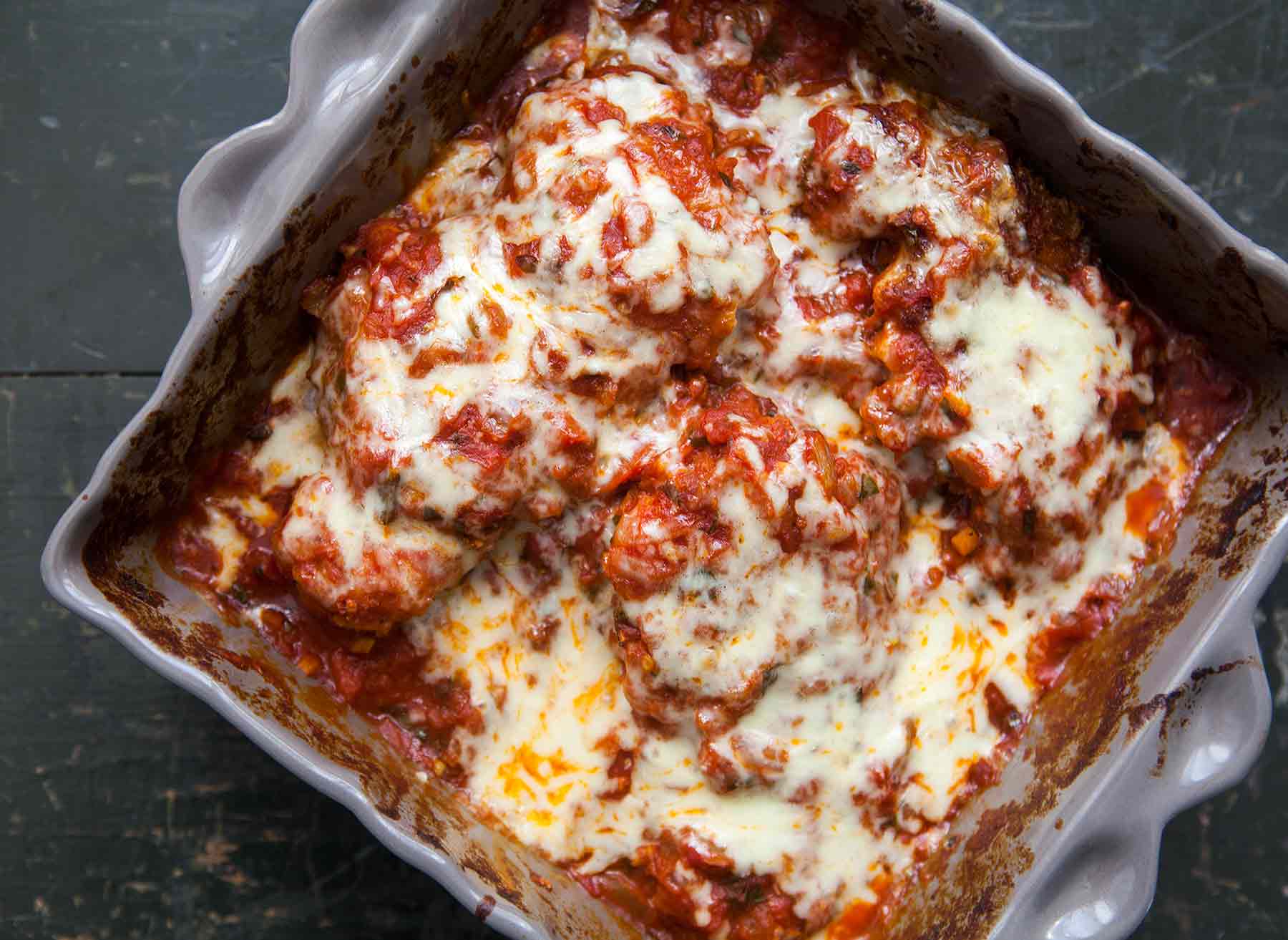 Pollo al horno Marinara