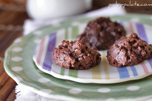 Mini biscuits au chocolat et aux mini-chips