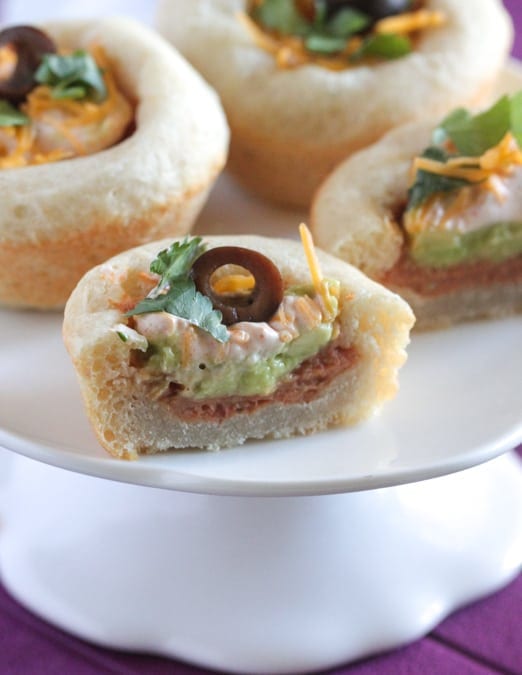 Mini 7 Layer Bean Dip Bowls