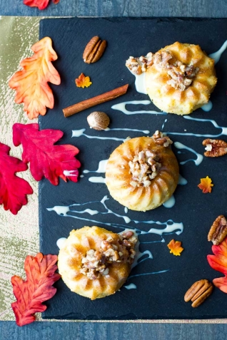 Mini Pastelitos De Zanahoria Con Pecan Llovizna
