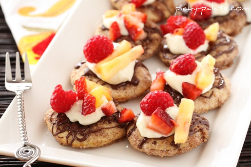Mini nachos aux fruits pita à la cannelle et au sucre ...