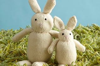 Patrón de punto de conejito de Pascua DIY