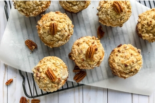 Muffins De Avena Con Peana De Arce Con Relleno De Streusel