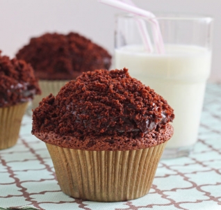 Magdalenas De Pudín De Chocolat