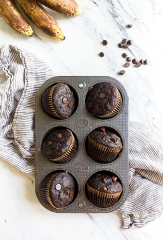 Muffins De Banano De Chocolat