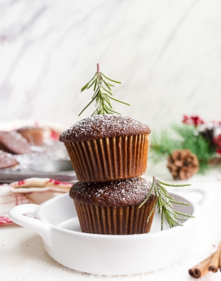 Muffins De Pan De Jengib