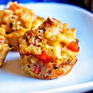Muffins De Pollo Y Queso De Pollo Con Chile Verd