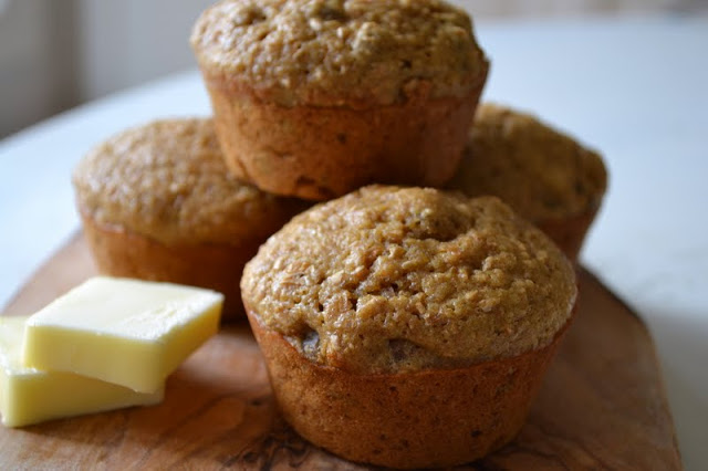 Muffins de salvado de suero de leche