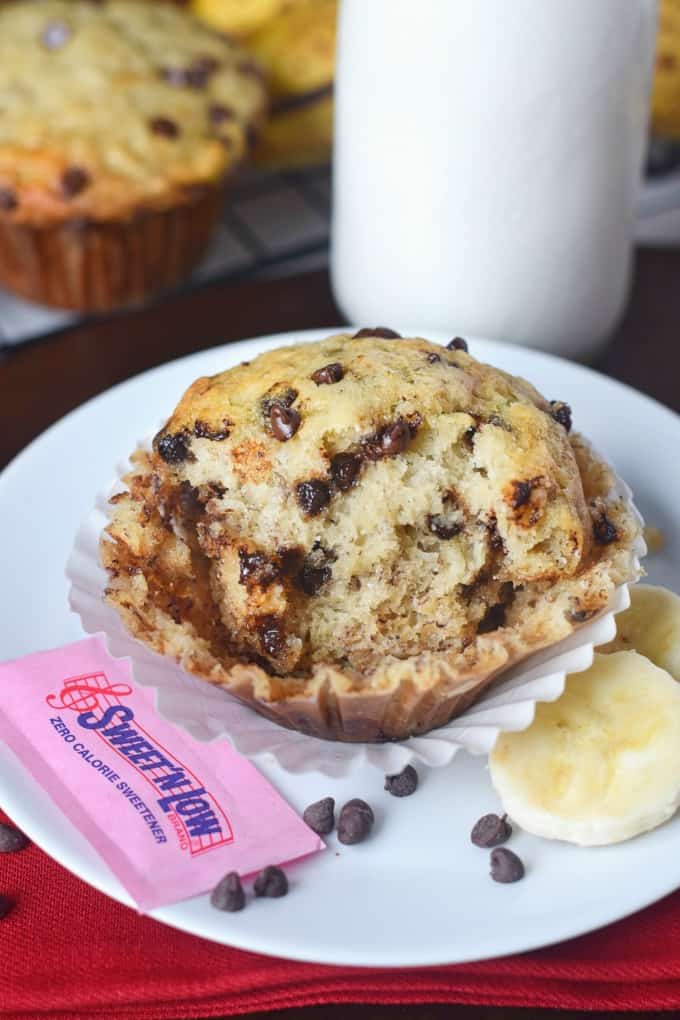 Muffins aux bananes et pépites de chocolat: à tartiner avec