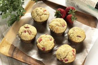 Muffins de fresa, un dulce perfecto y un placer de mantequilla