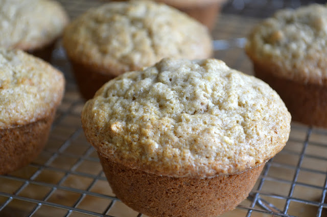 Muffins de nuez y chiriv&iacute;a