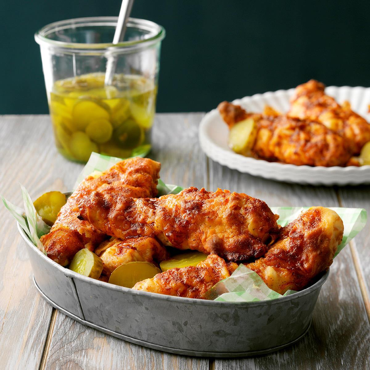 Receta de pollo caliente de Nashville Air-Fryer