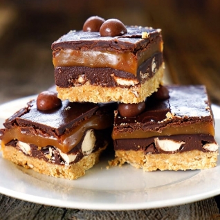 No hornear barras de galletas de chocolat