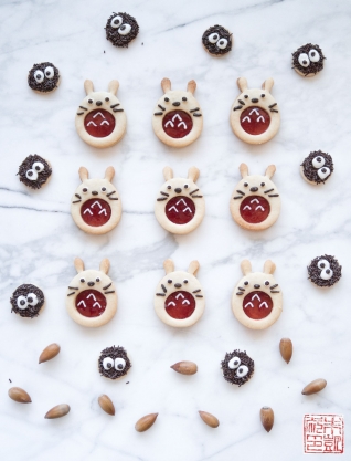 La Navidad está aquí: Totoro Linzer Cookies