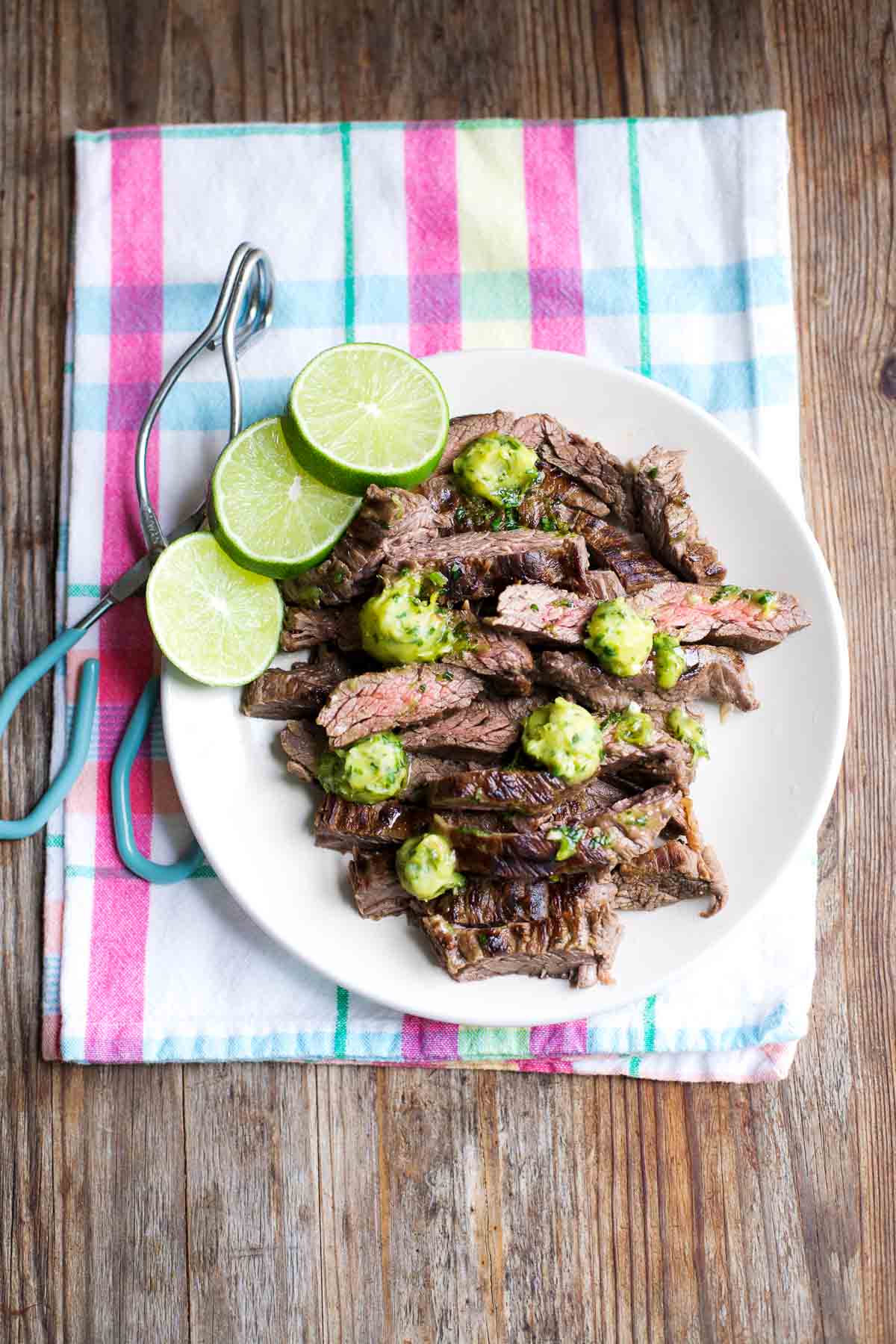 Anuncio de Paleo Planet + Skirt Steak marinado con cilantro-lima Ghee