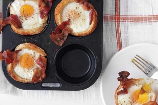 Huevos SunShine y Copas de Tocino