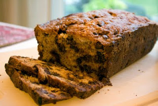 Pain à la banane et au chocolat
