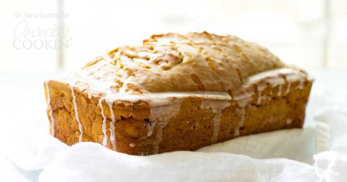 Pan de calabaza con glaseado de arce