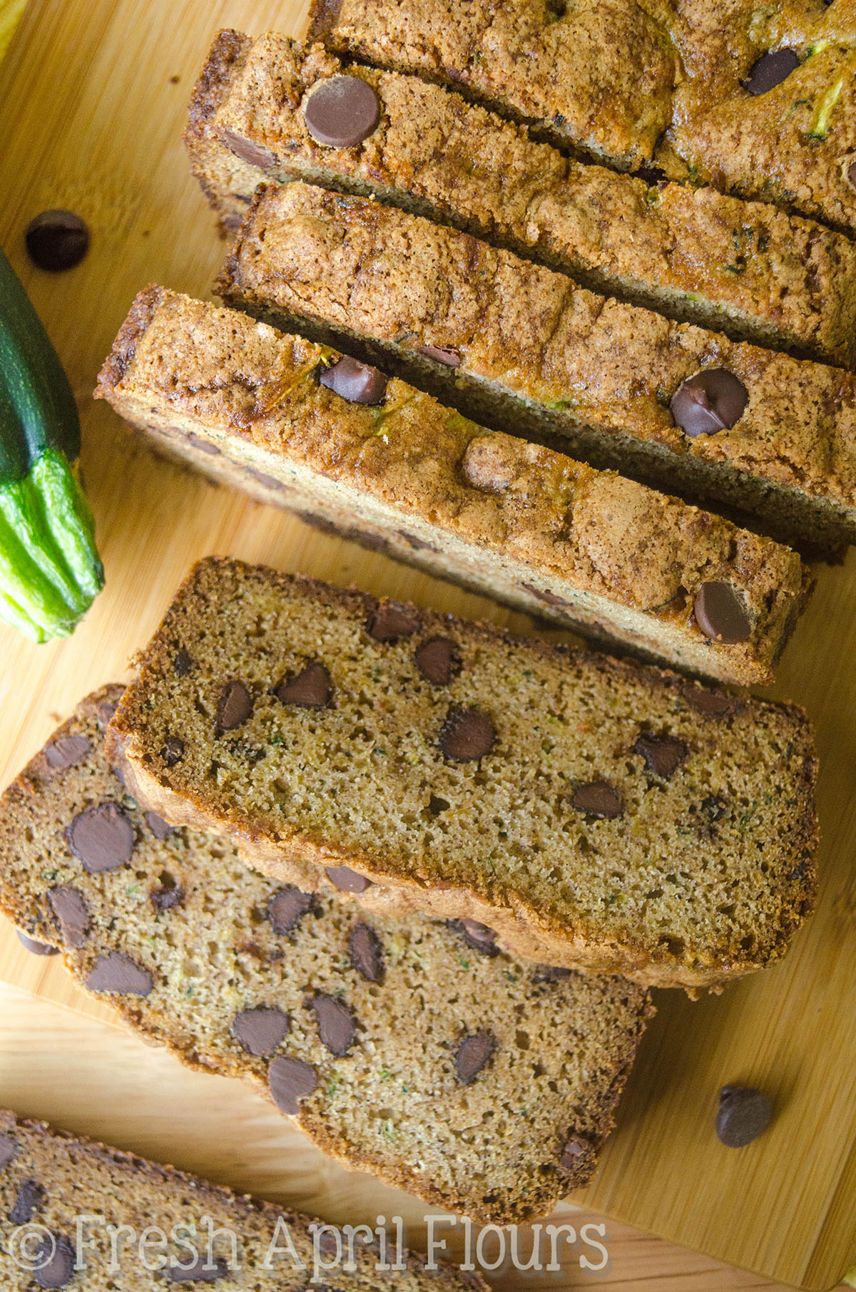 Pan de chocolate con trocitos de zuchchini