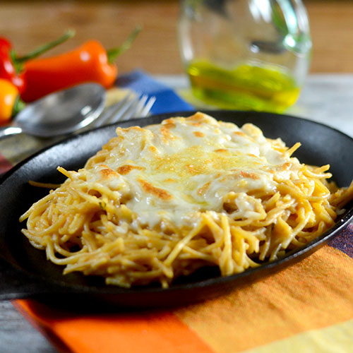 Pasta de pimientos rojos al horno