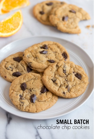 Galletas de chispas de chocolate de lote pequeño