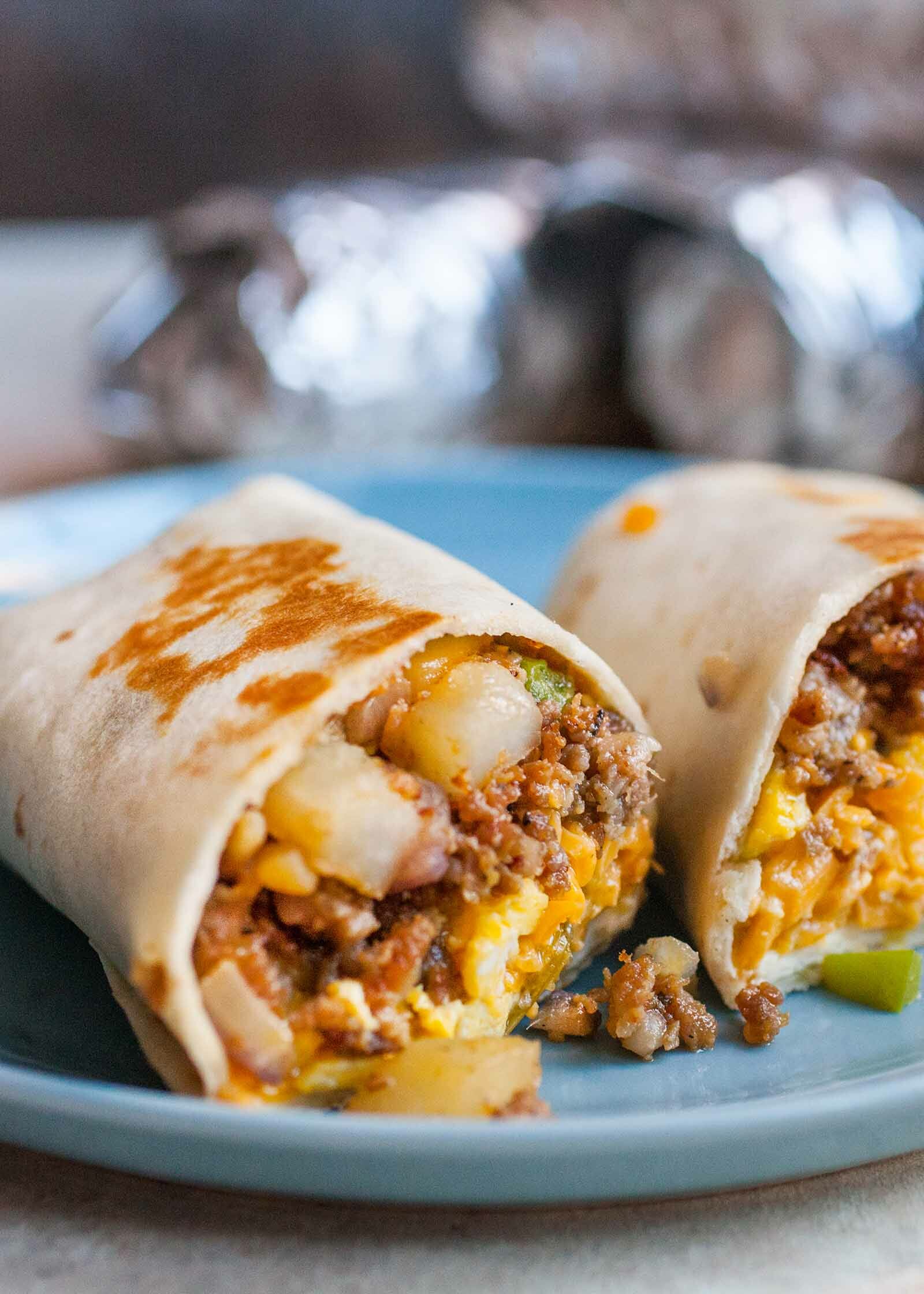 Recette de petit-déjeuner mexicain au burrito