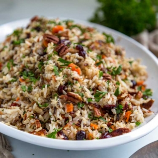 Arroz salvaje pilaf