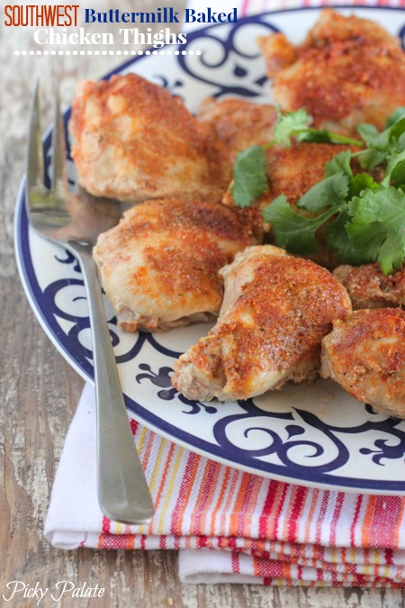 Sudoeste Buttermilk Al horno Muslos de pollo