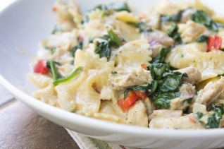Sartén De Pasta Florentina De Pollo
